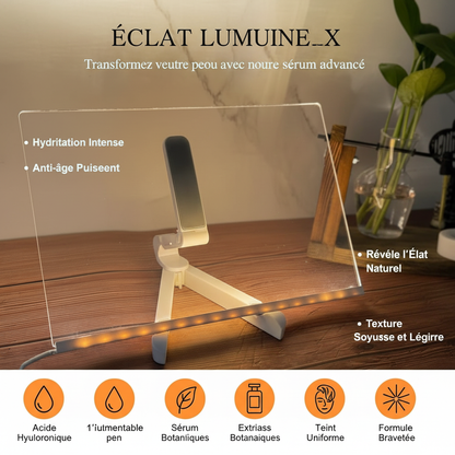 Led Drawing Board, 12"X8" Acrylic Dry Erase Board with Light, Light Up Acrylic Message Board with Stand and 7 Markers, Led Boards to Write On, Led Writing Board Led Drawing Board, Large